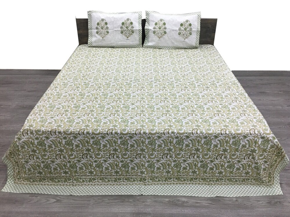 Screen Printed Cotton Bedsheet