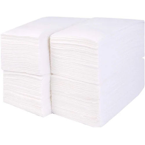 White Disposable Bath Towel - Material: Non Woven