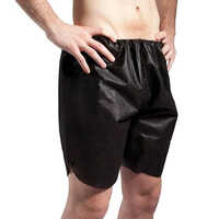 Black Disposable Boxer - Non Woven Material, Large Size, Black Color | Versatile Application for Hospital, Hotel, Spa, and More