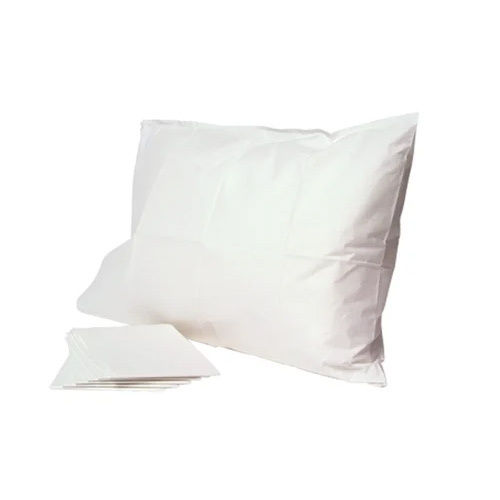 White Disposable Pillow Cover - Material: Non Woven