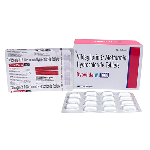 1000 MG Vildagliptin And Metformin Hydrochloride Tablets