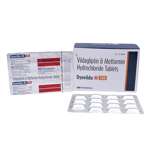 500 Mg Vildagliptin And Metformin Hydrochloride Tablets - Feature: Pure Quality