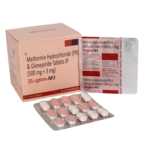 Metformin Hydrochloride Prolonged-Release And Glimepiride Tablets IP