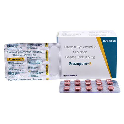 5 MG Prazosin Hydrochloride Sustained Release Tablets