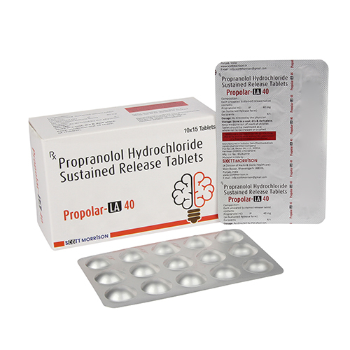 40 Mg Propranolol Hydrochloride Sustained Release Tablets - Drug Type: General Medicines