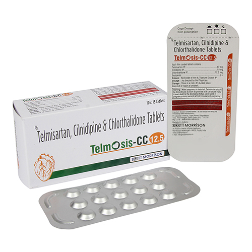 Telmisartan Cilnidipine And Chlorothalidone Tablets