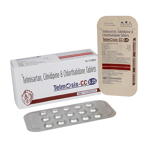 Telmisartan Cilnidipine And Chlorothalidone Tablets