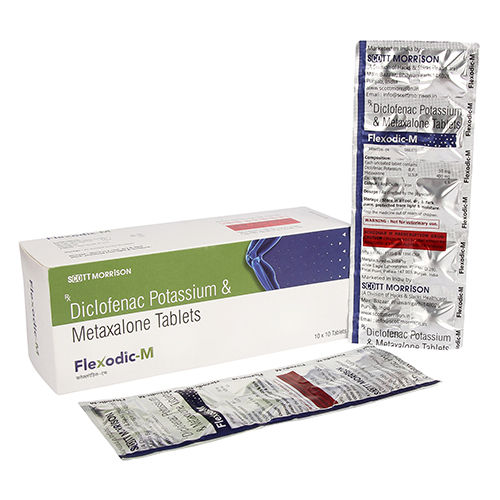 Diclofenac Potassium And Metaxalone Tablets