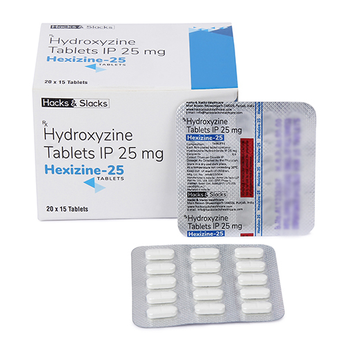 25 Mg Hydroxyzien Tablets Ip - Drug Type: General Medicines