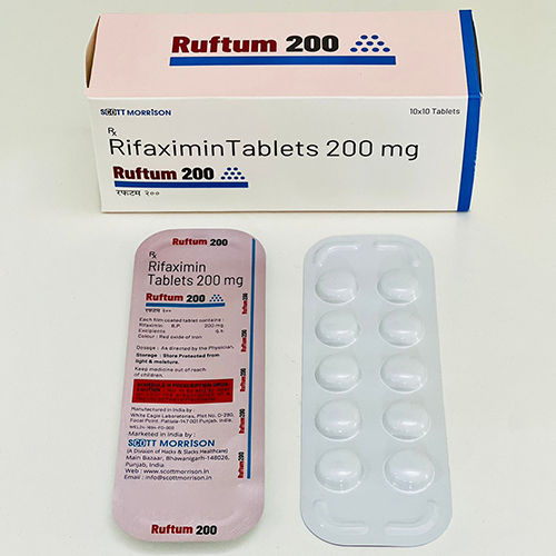 200 Mg Rifaximin Tablets - Drug Type: General Medicines