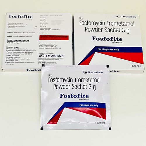 3 Gm Fosfomycin Trometamol Powder Sachet - Drug Type: General Medicines