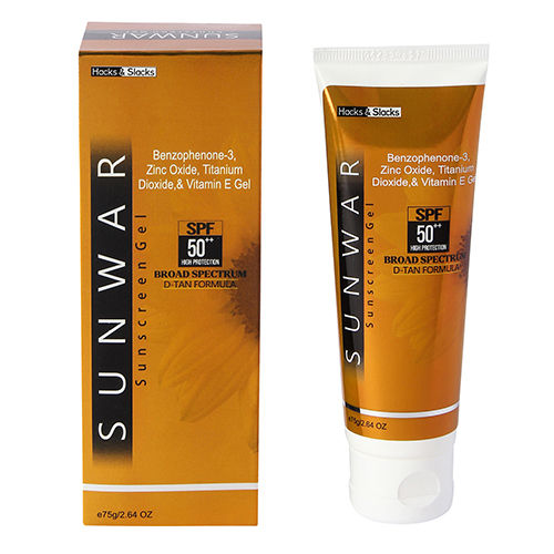 Sunscreen Spf 50 Gel - Grade: Medical