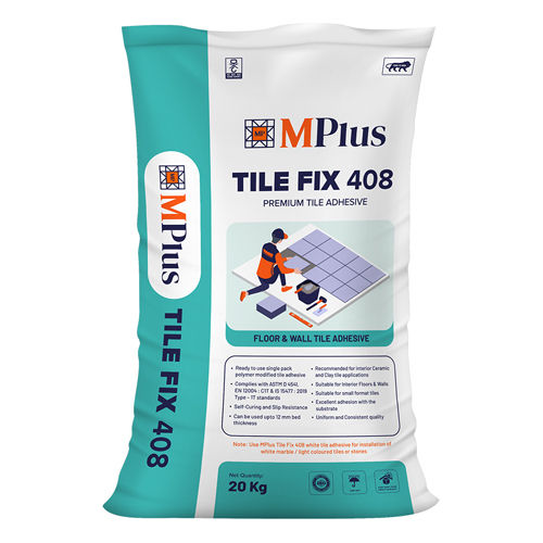 20Kg Mplus Tile Fix Premium Tile Adhesive - Color: White