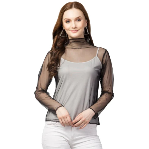 Casual Raglan Sleeves Solid Top - Color: Black