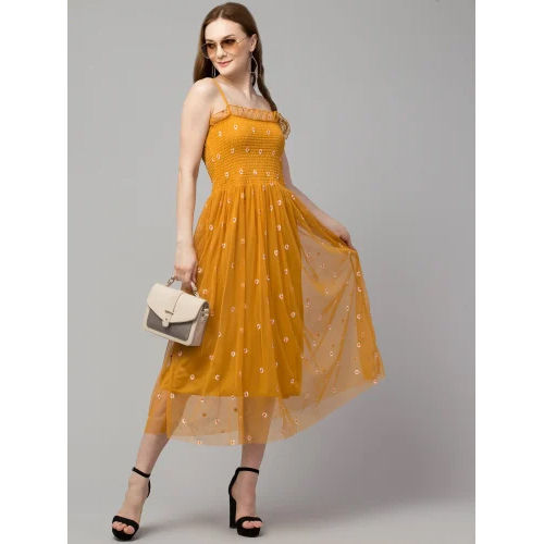 Bo2 Ladies Mustard Frock - Feature: Washable