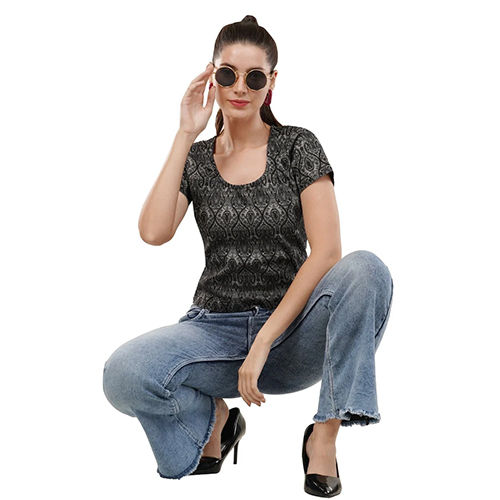 Ladies Designer Print T Shirt - Gender: Female