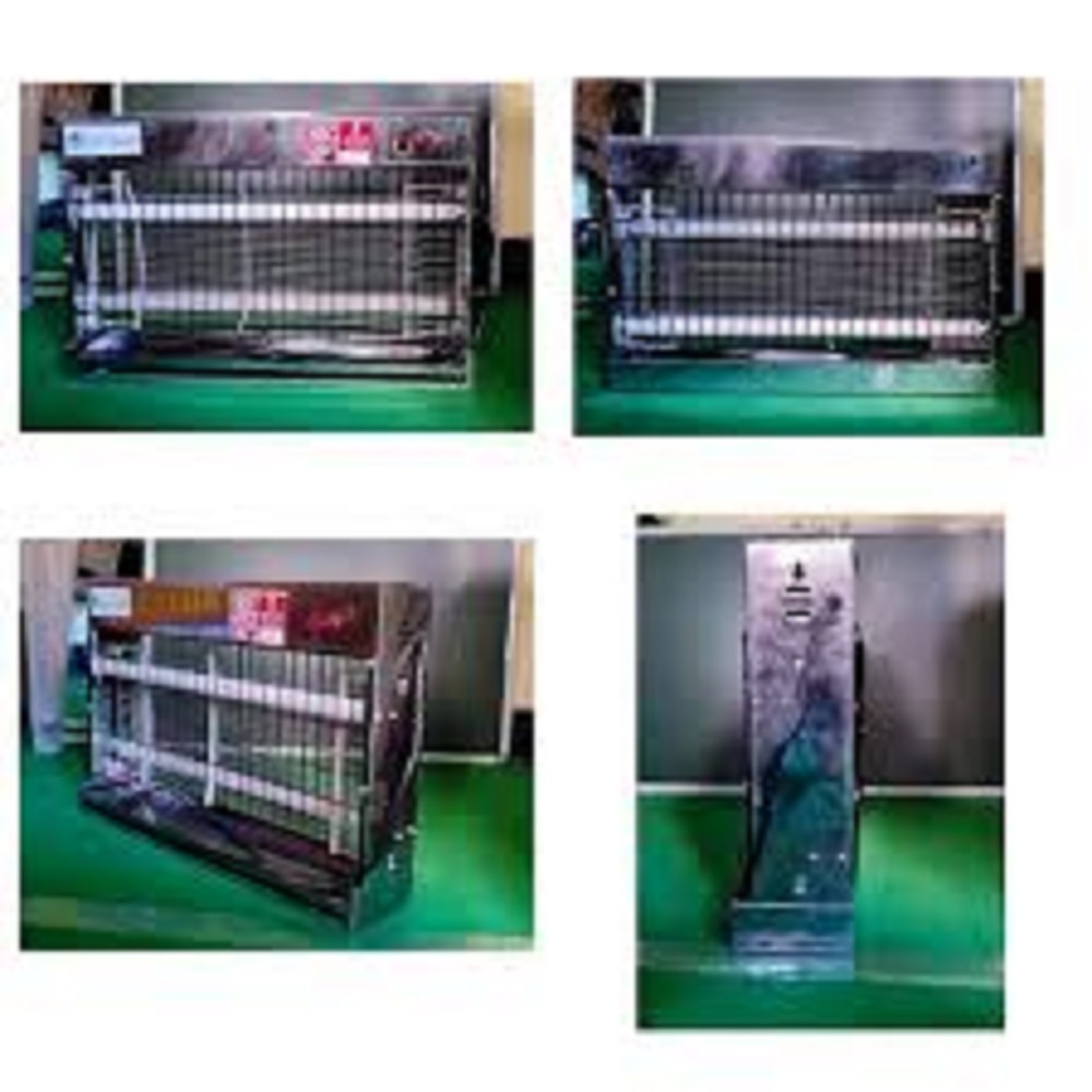 Ss Fly Killer - Stainless Steel, Box Dimensions 600 X 140 X 375 Mm, 2 Uv Tubes 24" Each (18w), Indoor Use, Ac Powered