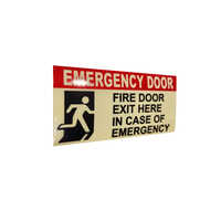 Autoglow Printing Radium Sticker - Pvc, Rectangle, Multicolor | Solvent Adhesive, Printed Design, Ideal For Safety Signs And Wall Decor