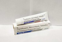 Ciprofloxacin 1% + Metronidazole 2% + Terbinafine 1% + Clobetasol 0.05% + Methylparaben 2% + Propylparaben 0.02% (cream) - Dosage Form: Cream