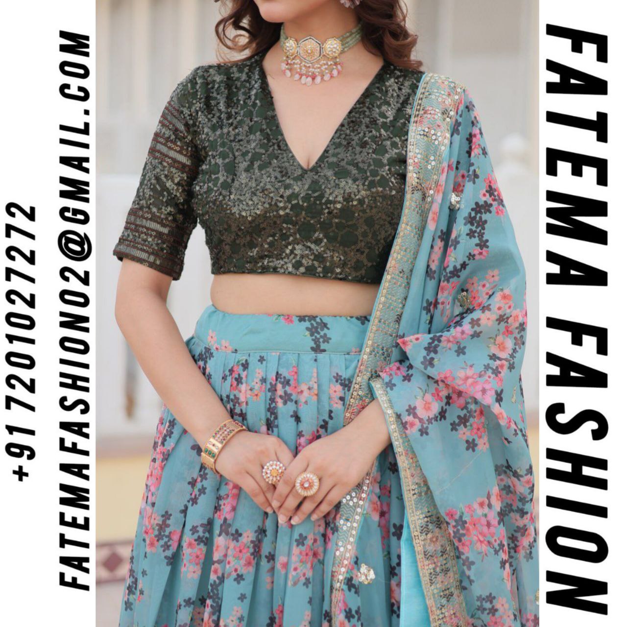 Designer Silk Lehenga Choli With Rich Digital Printed, Designer Wedding function wear Lehenga, Party Wear lehenga choli.