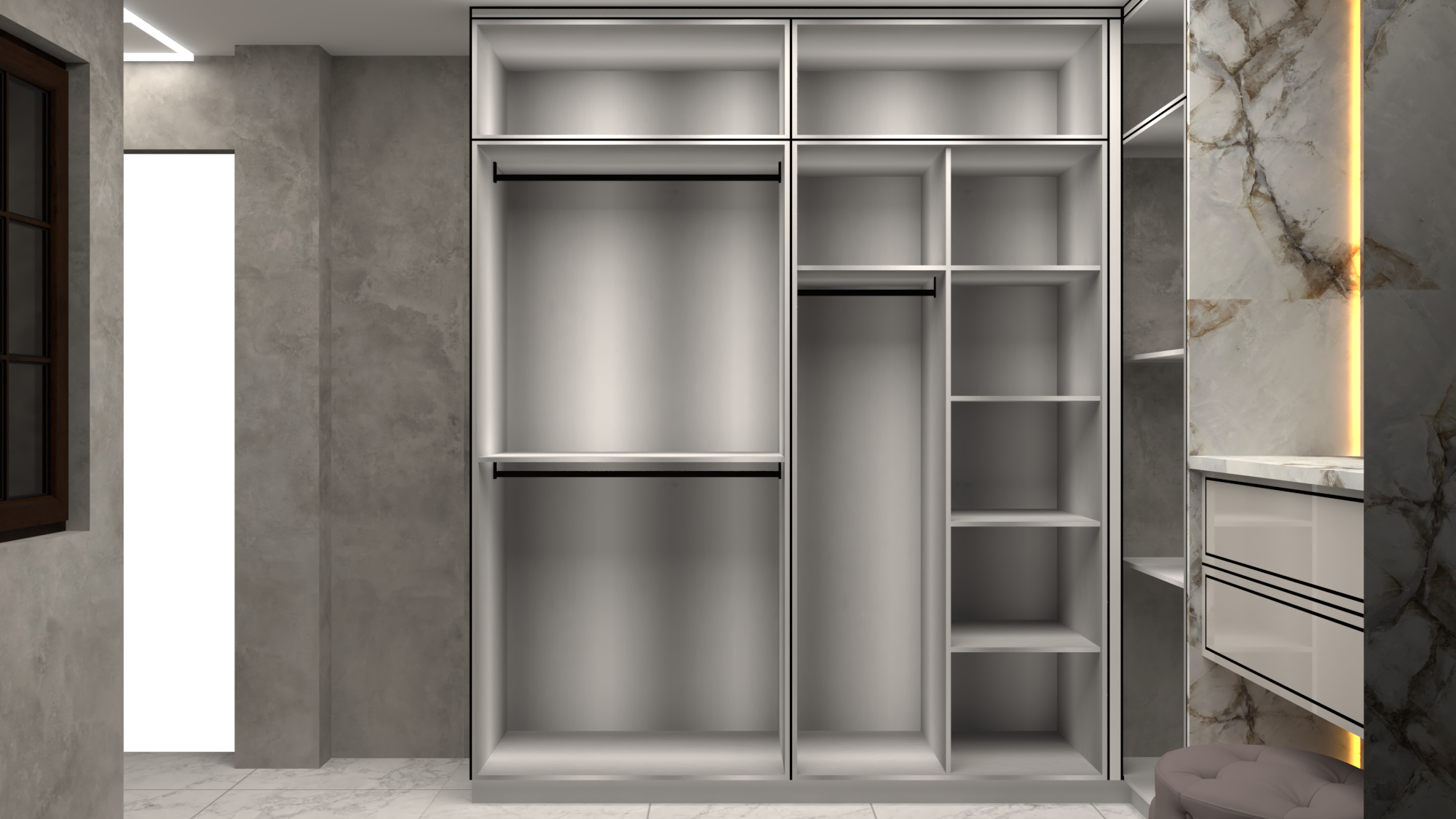 Customizable Modular Wardrobe - Brand Name: Jindal Steel