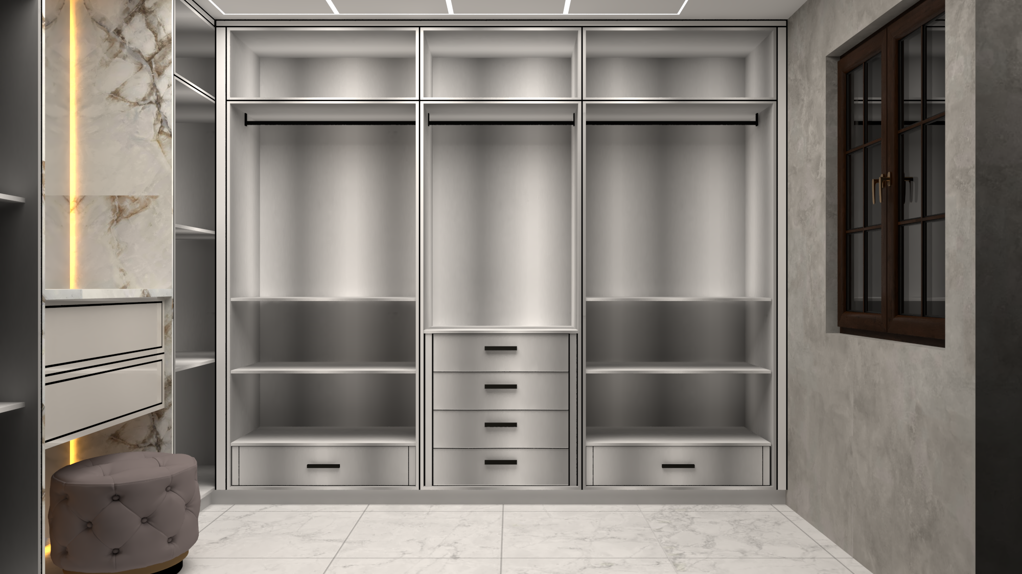 Customizable Modular Wardrobe - Brand Name: Jindal Steel