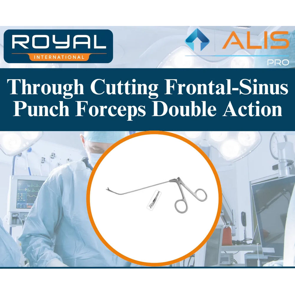 Through Cutting Frontal-Sinus Punch Forceps Double Action