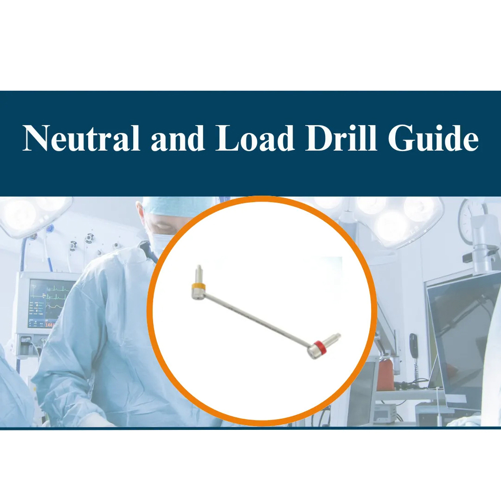 Neutral and Load Drill Guide - Stainless Steel, Manual Operation, Portable | Surgical Use, No Power Needed