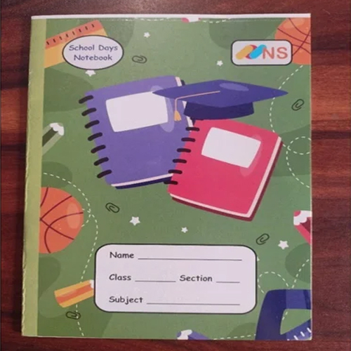 Ns 136 Pages English Single Line School Notebook - Binding: Saddle Stitched