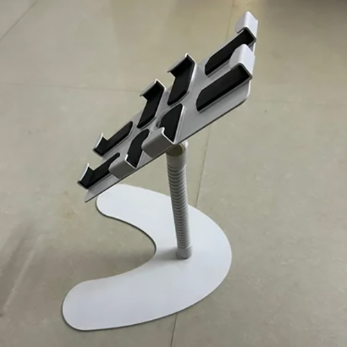 Desktop Adjustable Tablet Stand - Metallic Structure, Adjustable Size For All Tablets, Sleek Silver Color, Warranty Included