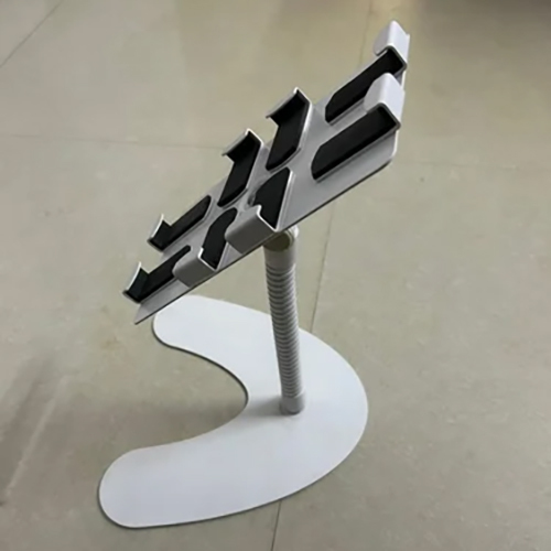 Ipad Tablet Holder - Metal, 8.2 Inch | Grey, Black Colors, Adjustable, Versatile Design For Home Or Office Use