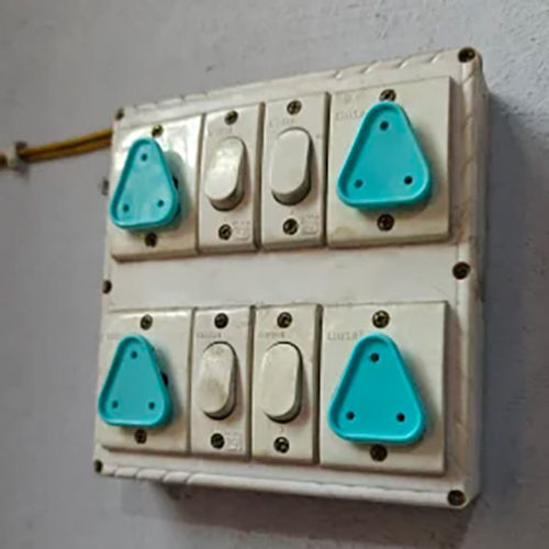 Safety Cover Guards Electric Socket - Color: Blue