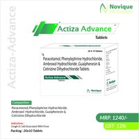 Paracetamol 325 Mg + Phenylephrine 5 Mg + Ambroxol 15 Mg + Guaiphenesin 50 Mg + Cetirizine 5 Mg Tablet - Recommended For: As Directed By Physician