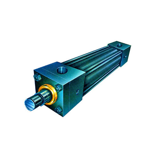 Industrial Hydraulic Cylinder - Color: Blue