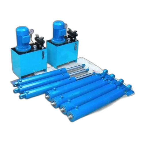 Double Acting Hydraulic Cylinder - Color: Blue