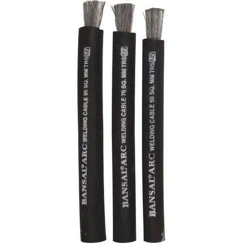 Aluminium Welding Cable - PVC / Aluminum, 95 Sq mm , Sleek Black Design for Heavy-Duty Welding Applications