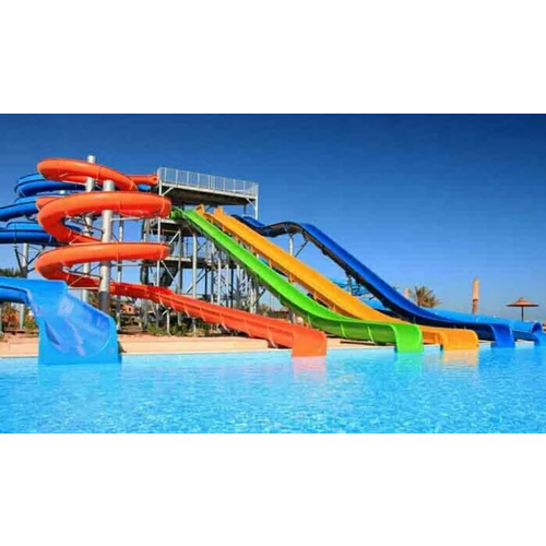 Outdoor Water Park Slide