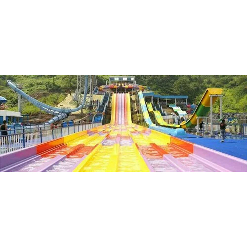 Multi Color Water Park Slide