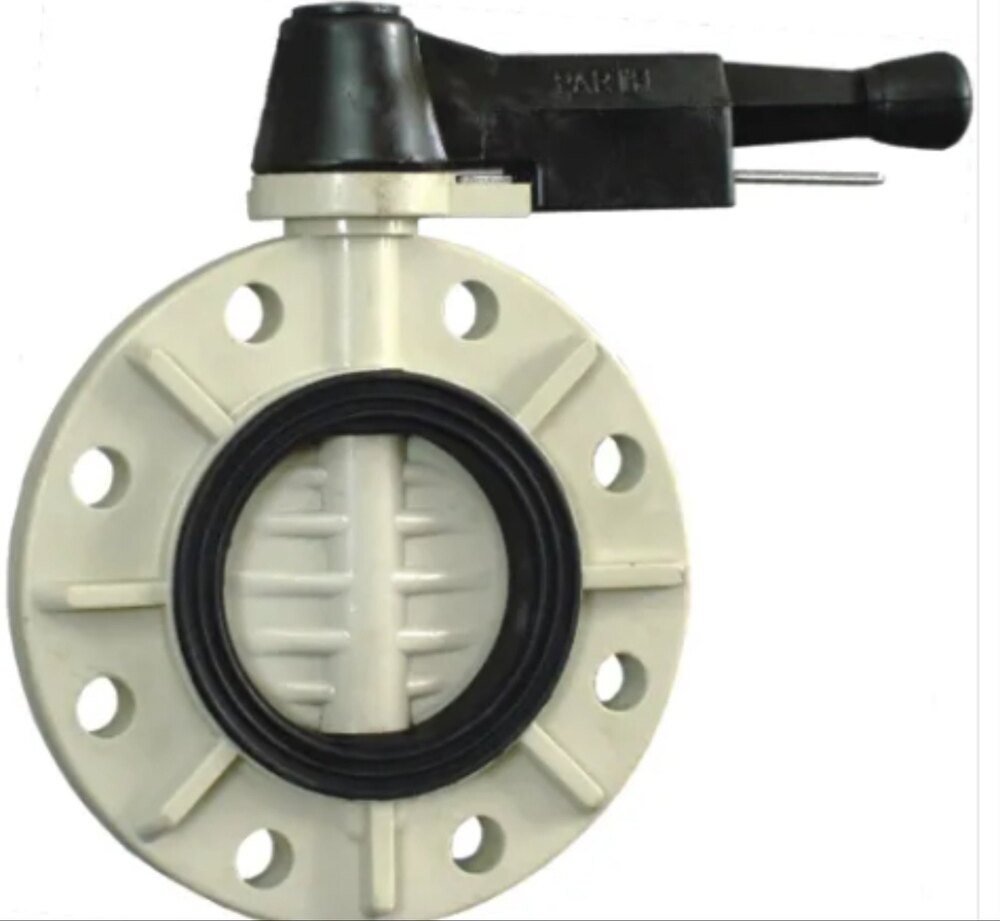 Pp Butterfly Valve - Color: Silver