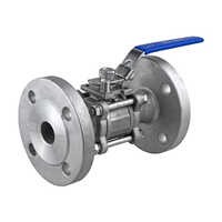 Stainless Steel Flanged Valve - Durable Corrosion-resistant Design, Polished Silver Finish, Various Sizes Available For Industrial Use