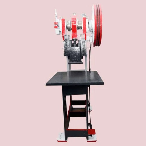 C Type Sole Cutting Press Machine - Color: Black