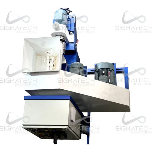 7.5 Hp Manual Fish Feed Making Machine - Color: Blue