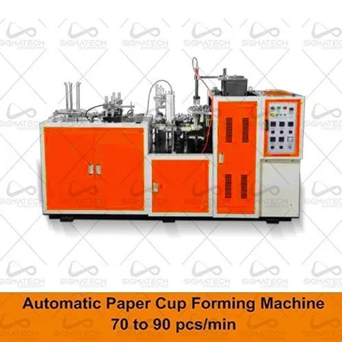 Heavy Duty Paper Cup Making Machine - Color: Orange