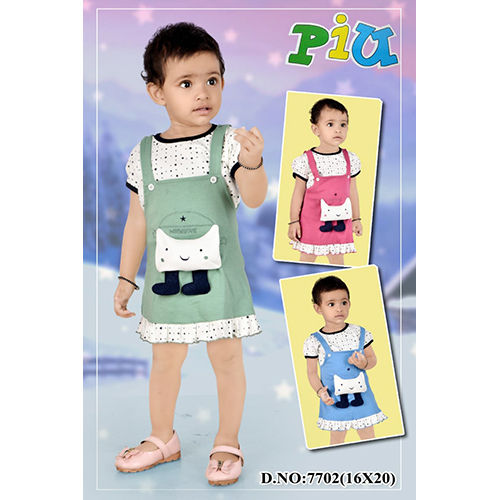 7702 Baby Girls Tunic Frocks - Feature: Washable