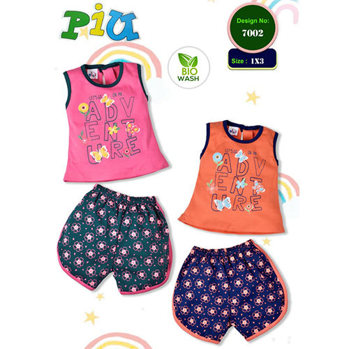 7002 Baby Girls Top And Hotpant Set