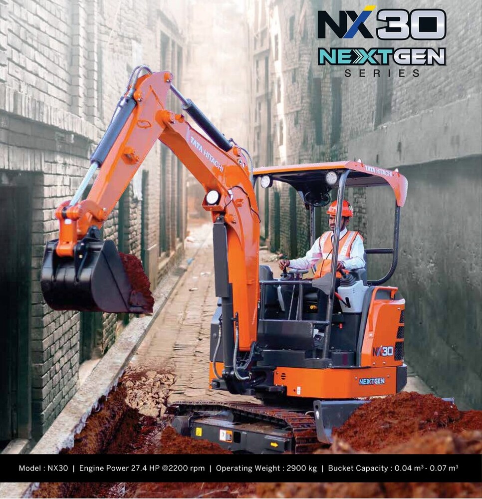 Tata Hitachi Nx 30 Next Gen Series Mini Excavator - Arm Length: 1200 Millimeter (Mm)