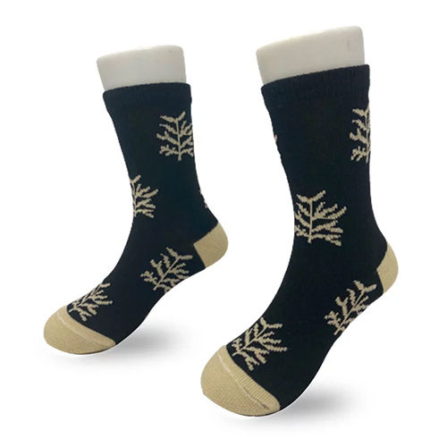 Black Full Length Kids Socks - Color: Multicolour