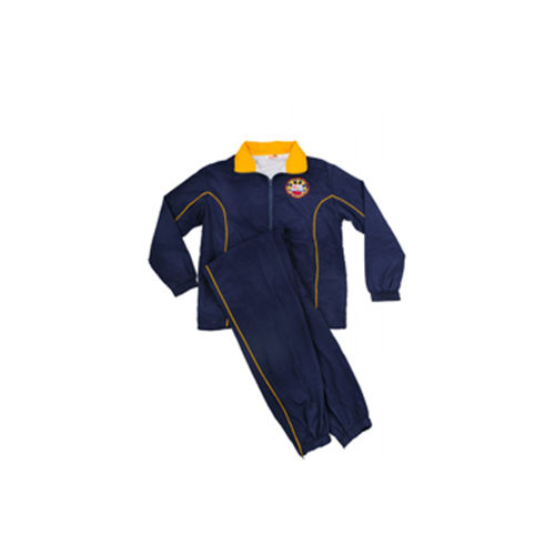 Navy Blue Convent High School Tracksuit - Collar Type: V Neck