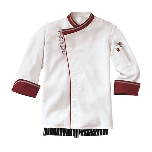 Professional White Full Sleeve Chef Coat - Material: Cotton