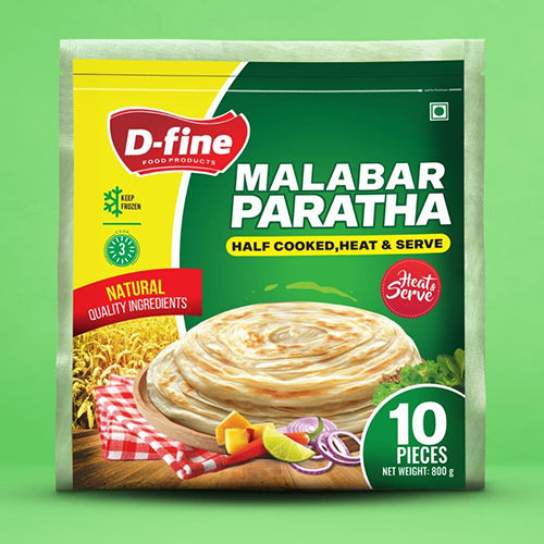 Half Cooked Malabar Paratha - Additives: Not Added